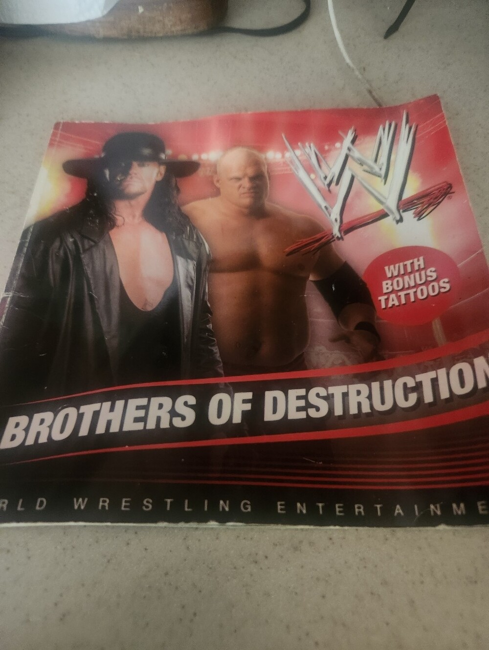 WWE Brothers of Destruction Poster - Red, Black, White